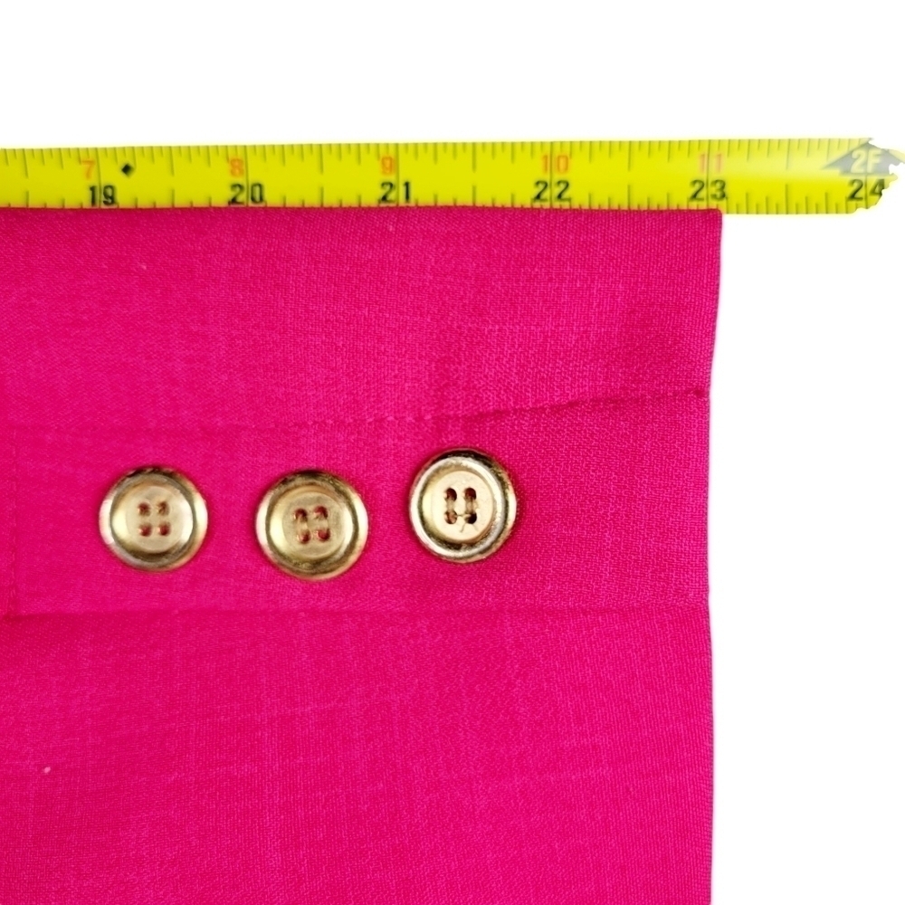 Kasper Blazer Size 10P Button Pockets Notch Collar Stretch Padded Lined Pink - Picture 9 of 10